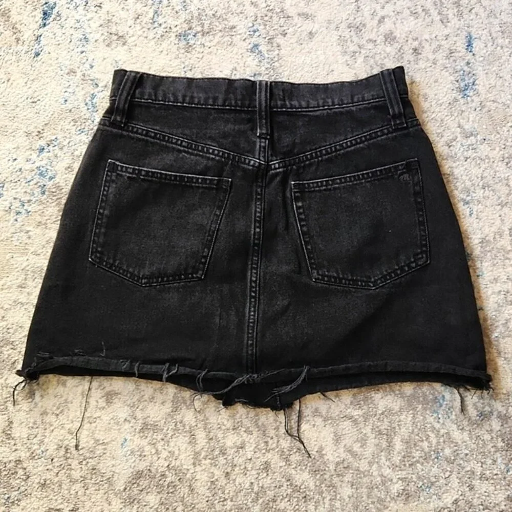Madewell‎ Women's Size 26 Black Denim Mini Skirt